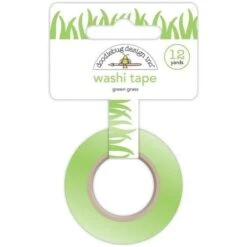 Doodlebug GREEN GRASS Washi Tape 12 Yards 4551*