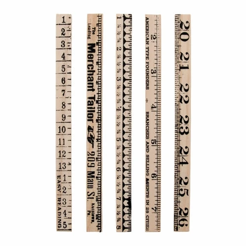 Tim Holtz Idea-ology RULER PIECES Findings TH93565 4 Tim Holtz Idea-ology RULER PIECES Findings TH93565 - Image 2