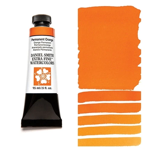 Daniel Smith PERMANENT ORANGE 15ML Extra Fine Watercolor 284600071 3 Daniel Smith PERMANENT ORANGE 15ML Extra Fine Watercolor 284600071