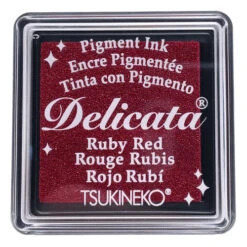 Tsukineko Delicata SMALL RUBY RED Ink Pad DESML325