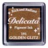Tsukineko Delicata SMALL GOLDEN GLITZ Ink Pad DE-SML-191 -Simon Says Stamp 1 389298 FS