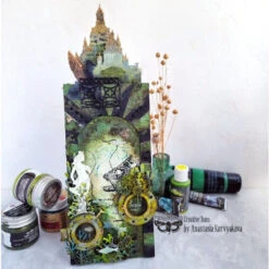 Prima Marketing Metallique Golden Moss Art Alchemy Acrylic Paint 965112 -Simon Says Stamp 1 398002 FS alt02