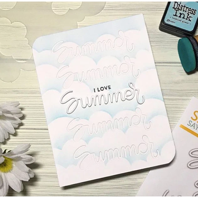 Simon Says Stamp Stencil CLOUDS FOR DAYS Ssst121423 4 Simon Says Stamp Stencil CLOUDS FOR DAYS Ssst121423 - Image 2