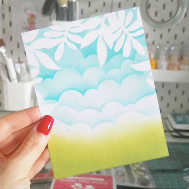 Simon Says Stamp Stencil CLOUDS FOR DAYS Ssst121423 5 Simon Says Stamp Stencil CLOUDS FOR DAYS Ssst121423 - Image 3