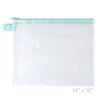 Avery Elle AQUA LARGE Zipper Vinyl Mesh Pouch Z1902 1 Avery Elle AQUA LARGE Zipper Vinyl Mesh Pouch Z1902 -Simon Says Stamp 1 428693 FS