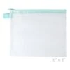 Avery Elle AQUA SMALL Zipper Vinyl Mesh Pouch Z1901 -Simon Says Stamp 1 428696 FS