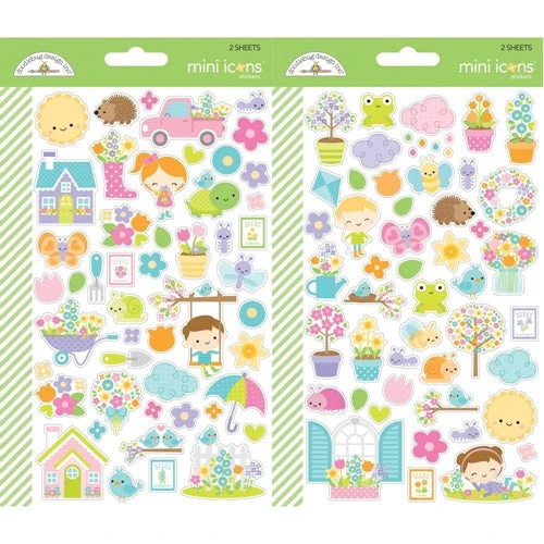 Doodlebug SIMPLY SPRING Mini Icons Cardstock Stickers 6255 3 Doodlebug SIMPLY SPRING Mini Icons Cardstock Stickers 6255