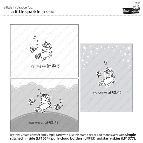 Lawn Fawn A LITTLE SPARKLE Clear Stamps LF1818 4 Lawn Fawn A LITTLE SPARKLE Clear Stamps LF1818 - Image 2