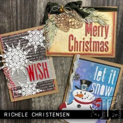 *Tim Holtz Sizzix PINE BRANCH Thinlits Dies 664228 -Simon Says Stamp 1 448174 FS ALT5