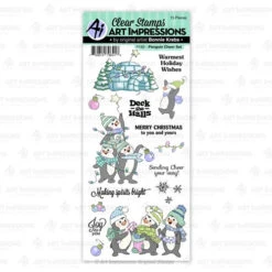 Art Impressions PENGUIN CHEER Clear Stamps 5192