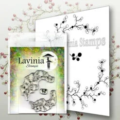 Lavinia Stamps Berry Wreath With Mini Berries Clear Stamps Lav568