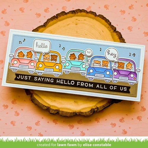 Lawn Fawn Set Car Critters Clear Stamps Dies And Templates 6 Lawn Fawn Set Car Critters Clear Stamps Dies And Templates - Image 4