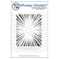 Whimsy Stamps Burst Background Cling Stamp Ddb0041
