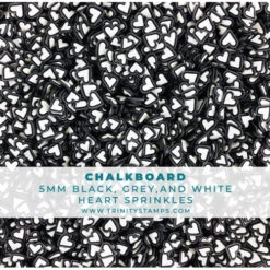 Trinity Stamps Chalkboard Hearts Embellishment Box Esb-018*