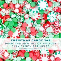 Trinity Stamps Christmas Candy Jar Embellishment Box Tsb-063