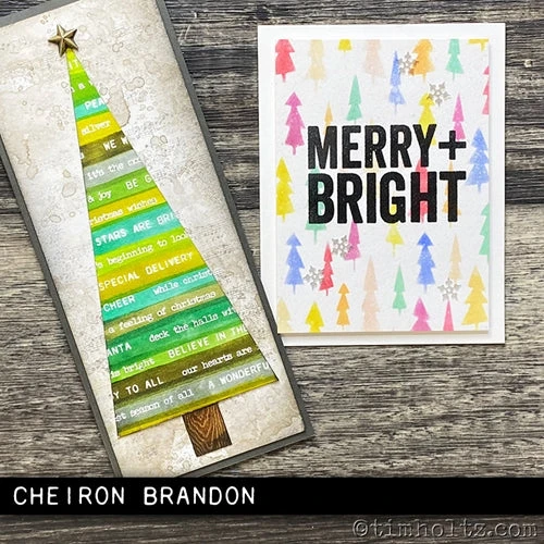 Tim Holtz Cling Rubber Stamps BOLD TIDINGS 2 CMS419 5 Tim Holtz Cling Rubber Stamps BOLD TIDINGS 2 CMS419 - Image 3