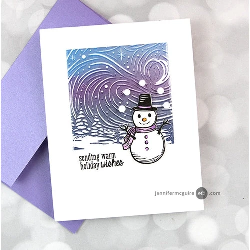 Hero Arts Cling Stamp ETCHED WINTER SCENE Bold Prints CG825 5 Hero Arts Cling Stamp ETCHED WINTER SCENE Bold Prints CG825 - Image 3