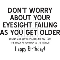 Riley And Company Funny Bones Failing Eyesight Clear Stamp Rwd-850