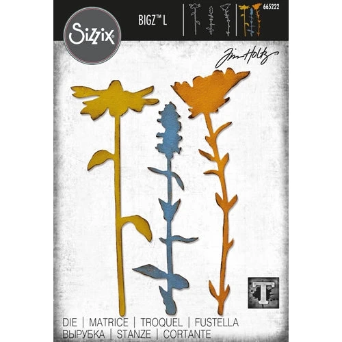 *Tim Holtz Sizzix LARGE STEMS 2 Bigz L Die 665222 3 *Tim Holtz Sizzix LARGE STEMS 2 Bigz L Die 665222