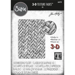 Tim Holtz Sizzix INTERTWINED 3D Texture Fades Embossing Folder 664759