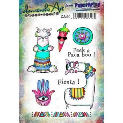 Paper Artsy ZINSKI ART 60 Cling Stamps Za60*