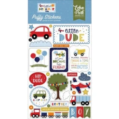 Echo Park LITTLE DREAMER BOY Puffy Stickers Ldb238066*
