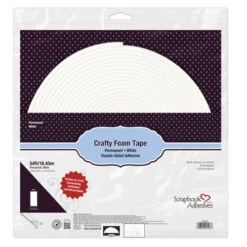 Scrapbook Adhesives WHITE Crafty Foam Tape 54 Feet 02103*