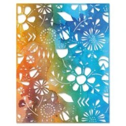 *Tim Holtz Sizzix FOLK FLOWERS Thinlits Dies 665363 -Simon Says Stamp 1 493258 FS ALT1