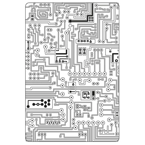 Tim Holtz Sizzix CIRCUIT 3D Texture Fades Embossing Folder 665372 5 Tim Holtz Sizzix CIRCUIT 3D Texture Fades Embossing Folder 665372 - Image 3