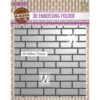 Nellie's Choice BRICK WALL 3D Embossing Folder Nef3d023*