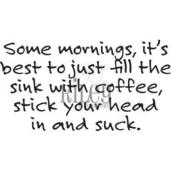 Riley And Company Funny Bones Some Mornings Clear Stamp Rwd-902*