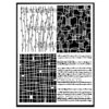 StencilGirl LINEAR TEXTURES 9x12 Stencil L857