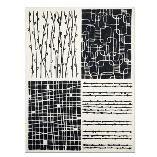 StencilGirl LINEAR TEXTURES 9x12 Stencil L857 5 StencilGirl LINEAR TEXTURES 9x12 Stencil L857 - Image 3