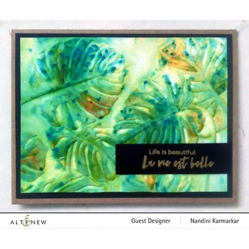 Altenew Monstera Leaf 3D Embossing Folder Alt6119* 6 Altenew Monstera Leaf 3D Embossing Folder Alt6119* - Image 4