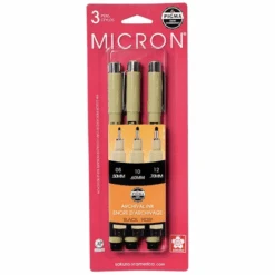 Sakura BLACK INK Pigma Micron Pens 50057