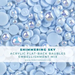 Trinity Stamps Shimmering Sky Baubles Embellishment Box Tsb-153*