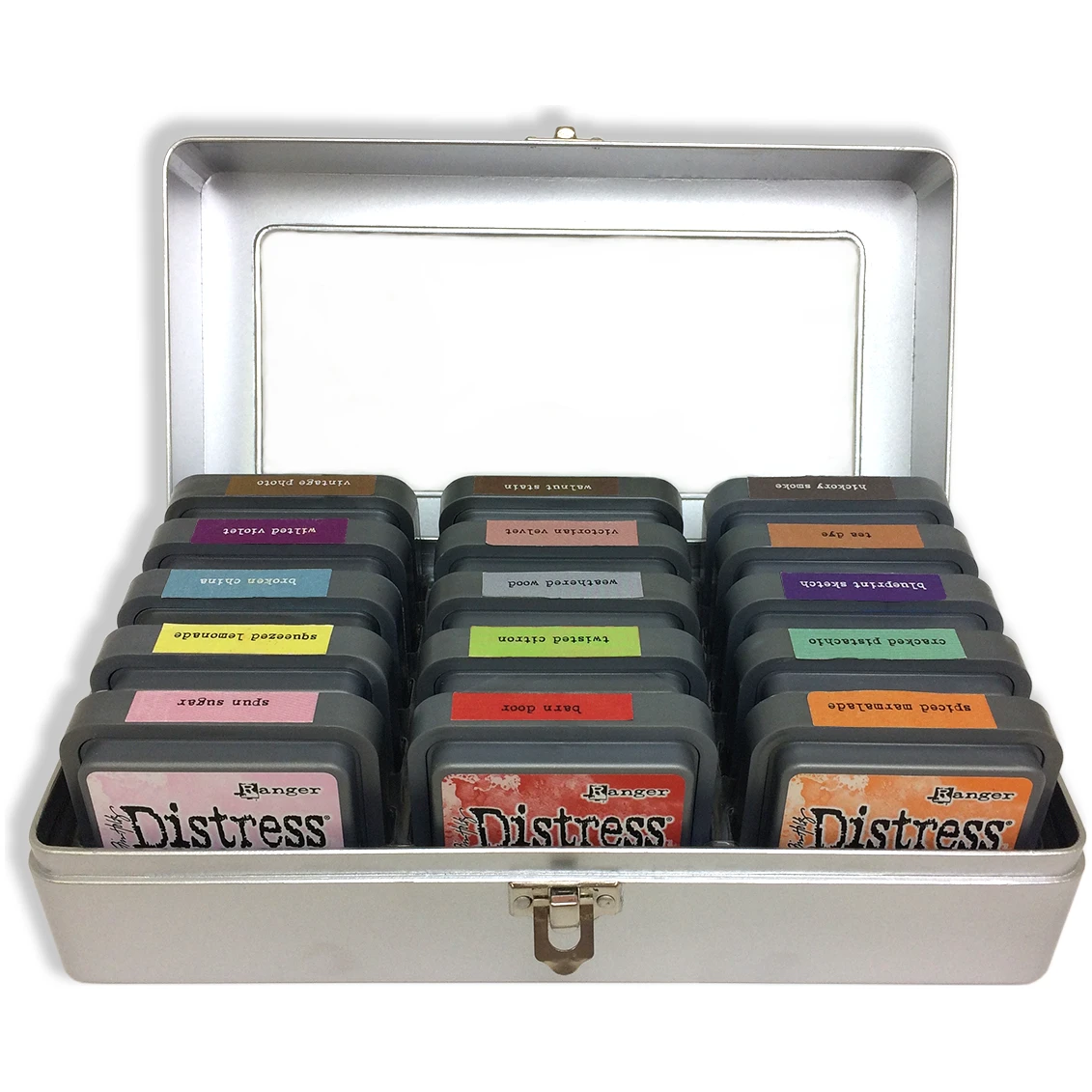 Tim Holtz Distress Ink Pad Storage Tin Bundle Of 5 Ranger 5 Tim Holtz Distress Ink Pad Storage Tin Bundle Of 5 Ranger - Image 3