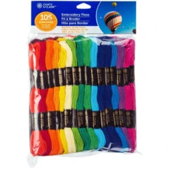 Various Coats And Clark RAINBOW 6 Strand Embroidery Floss Jumbo Pack C11jv0002