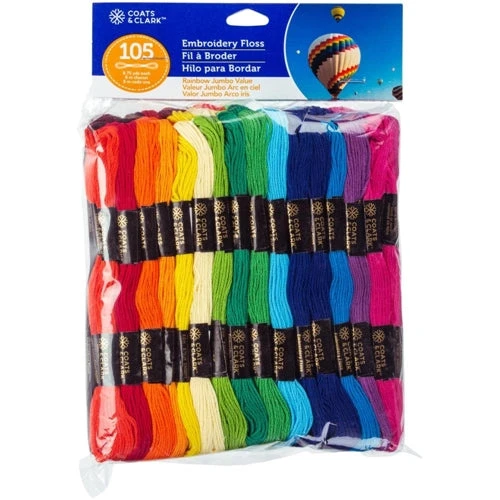 Various Coats And Clark RAINBOW 6 Strand Embroidery Floss Jumbo Pack C11jv0002 3 Various Coats And Clark RAINBOW 6 Strand Embroidery Floss Jumbo Pack C11jv0002