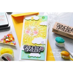 Simon Says Wood Stamp SENDING SMILES Sssw401003 * -Simon Says Stamp 1 501286 FS ALT00