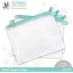 Simon Says Stamp Classic Color Mesh Zipper Bags 3 Pack