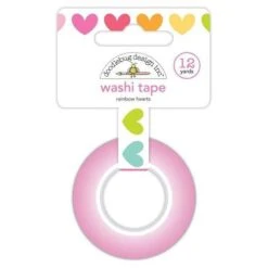 Doodlebug RAINBOW HEARTS Washi Tape 7246