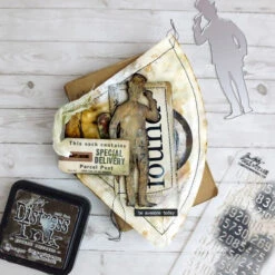 Tim Holtz Sizzix MINI FOUNDRY 3D Texture Fades Embossing Folder 665634 -Simon Says Stamp 1 503760 FS alt3