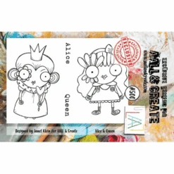 AALL & Create ALICE AND QUEEN A7 Clear Stamps 500