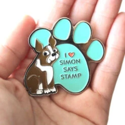 Simon Says Stamp I LOVE SIMON Enamel Pin St0012 -Simon Says Stamp 1 510892 FS alt2