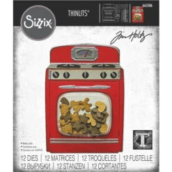 *Tim Holtz Sizzix RETRO OVEN Thinlits Dies 665586