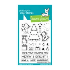 Lawn Fawn MERRY MICE Clear Stamps Lf2684
