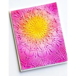Memory Box STUNNING MANDALA 3D Embossing Folder Ef1021*