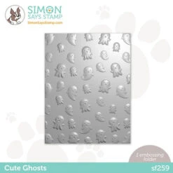 Simon Says Stamp Embossing Folder Cute Ghosts Sf259