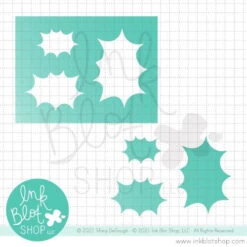 Ink Blot Shop Stencil Superhero Bursts Ibst008*